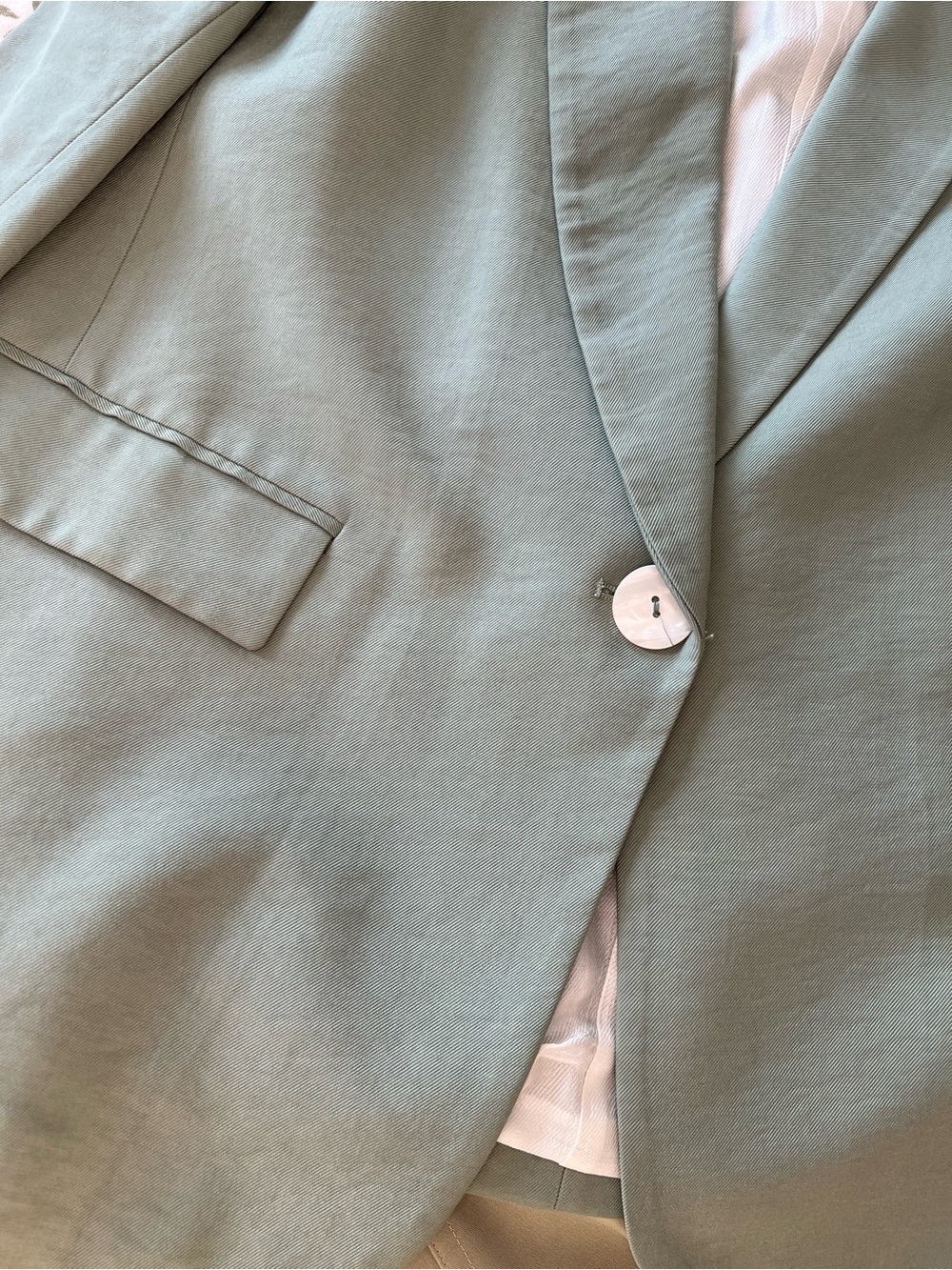 Zara Single-Button Blazer Jacket - Picture 7 of 8